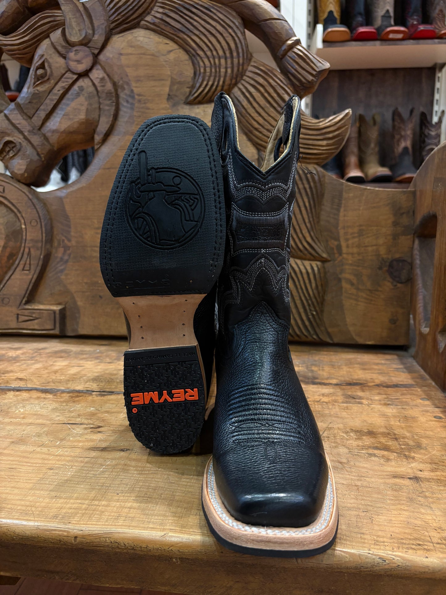 Reyme Boot Black Leather Boots