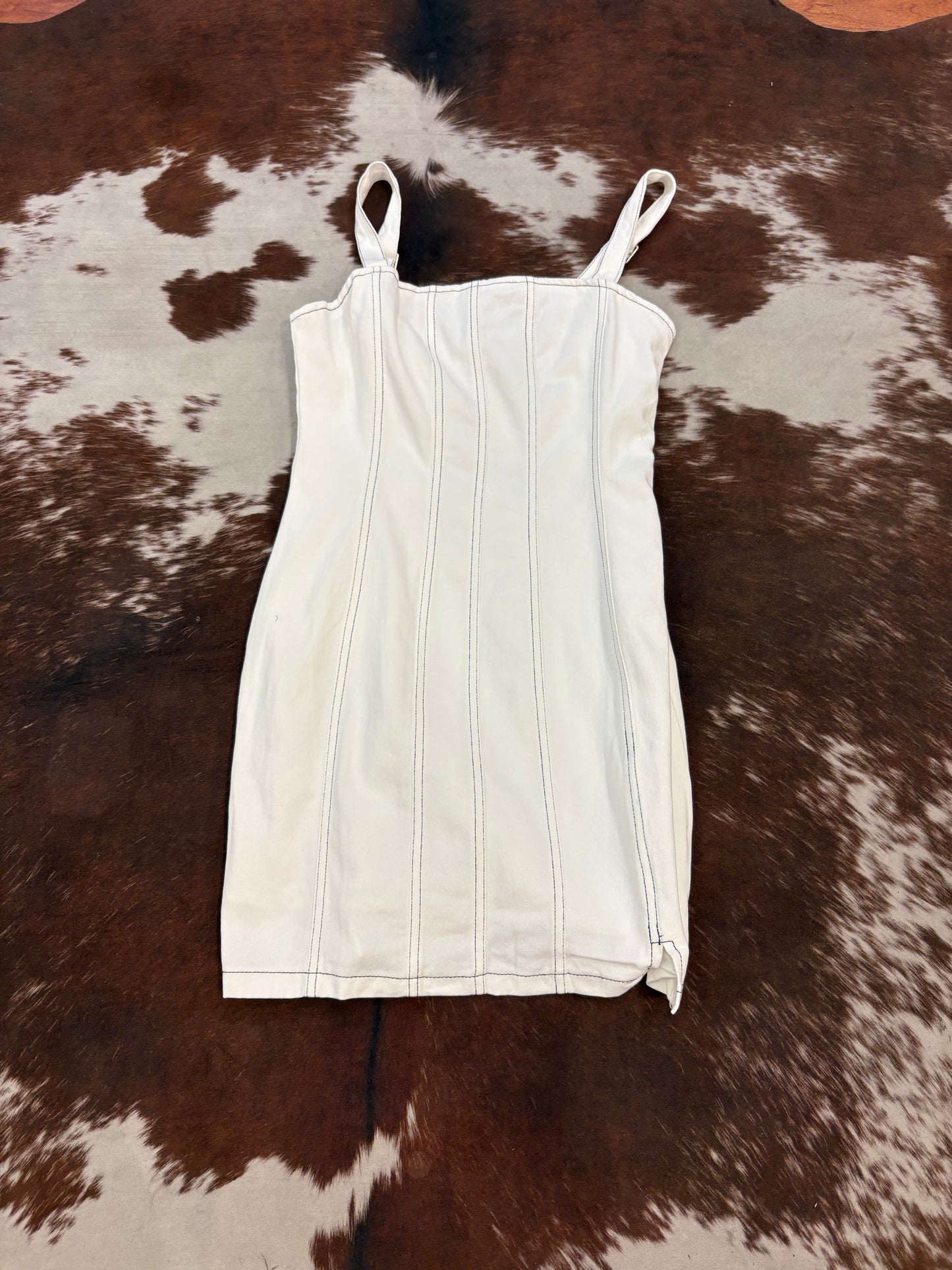 Women's White Demin Dress