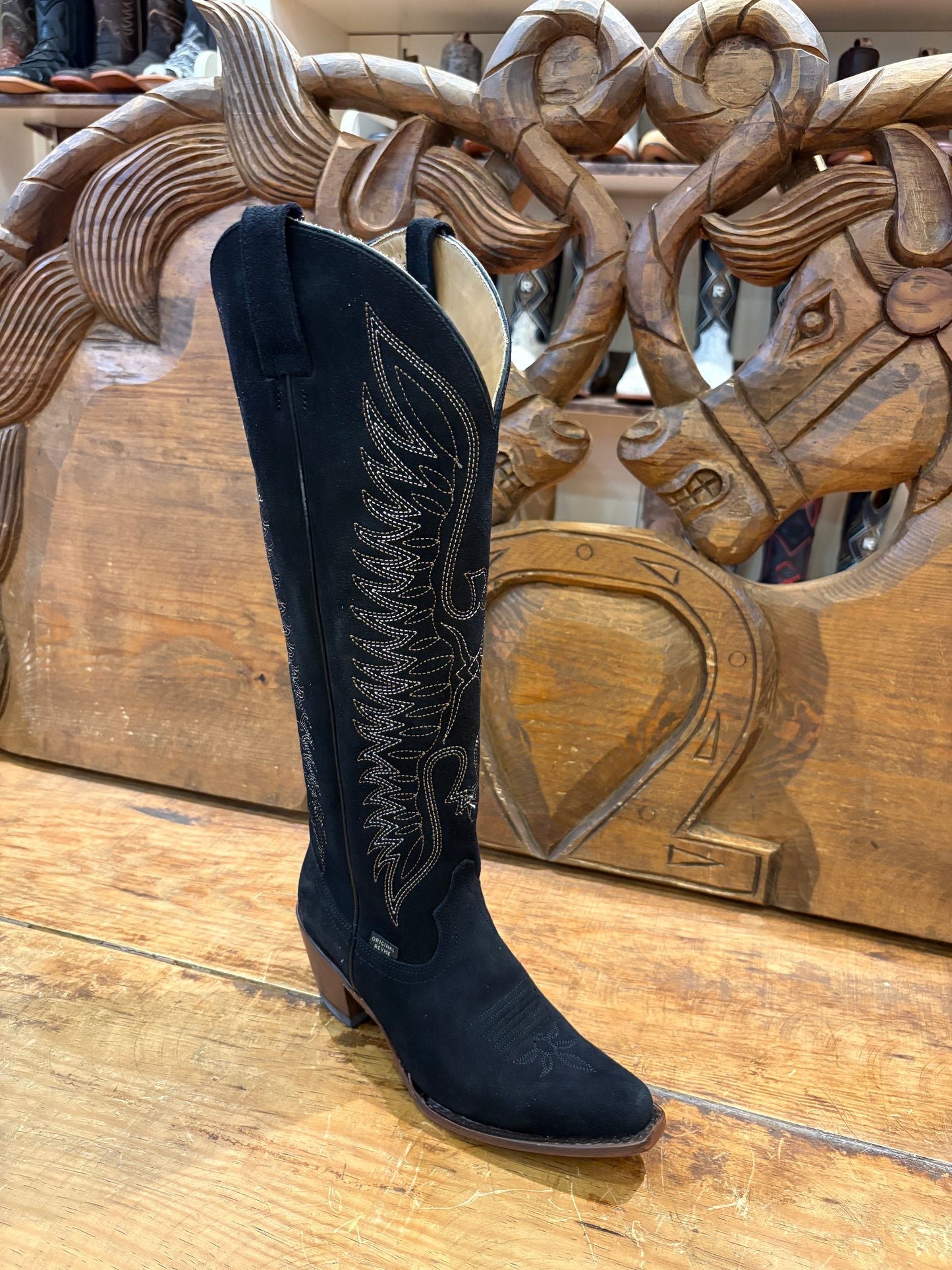 Black Knee High Boots