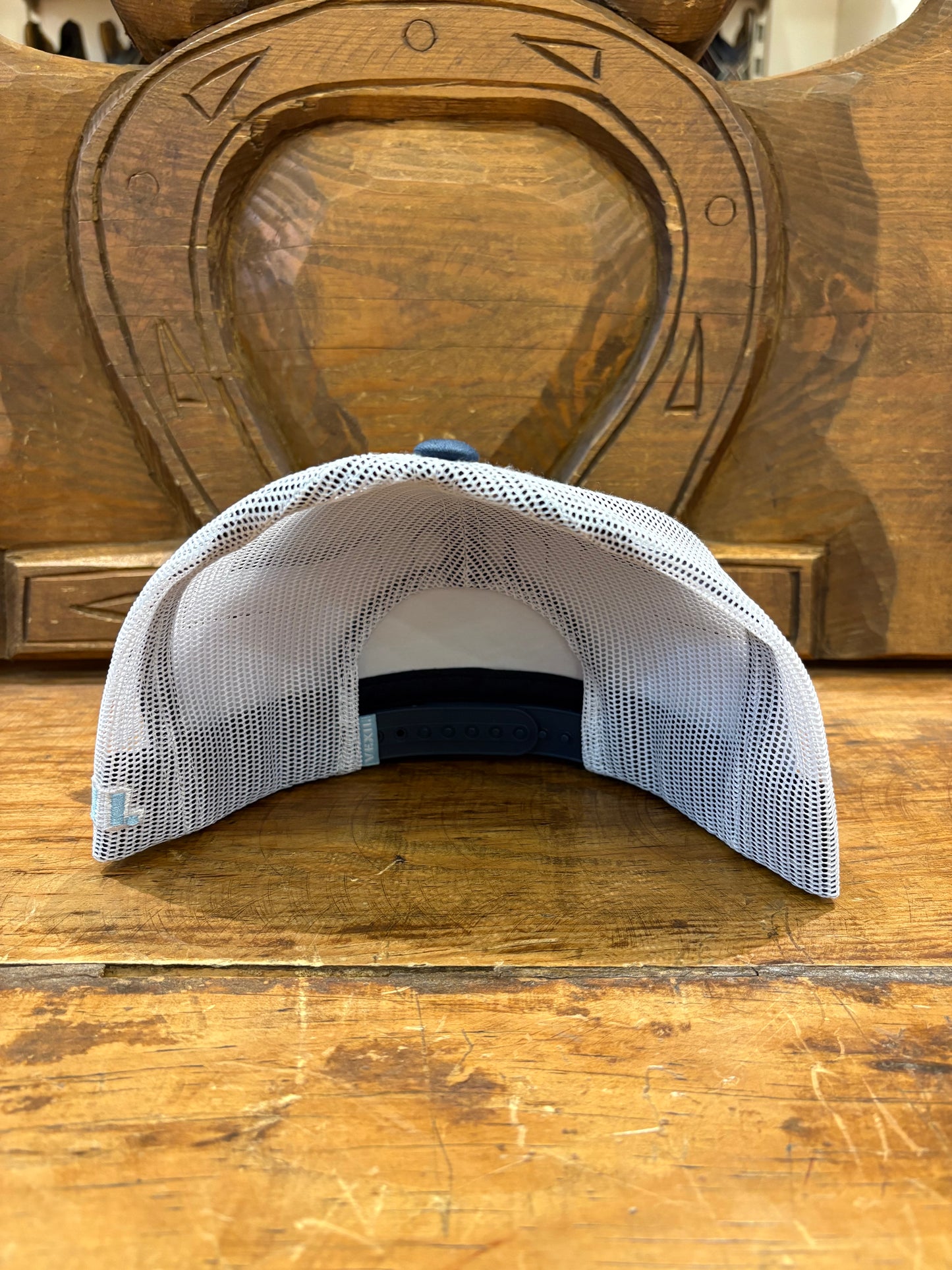 Vexil Cap - Black Logo- Light Gray/White Mesh