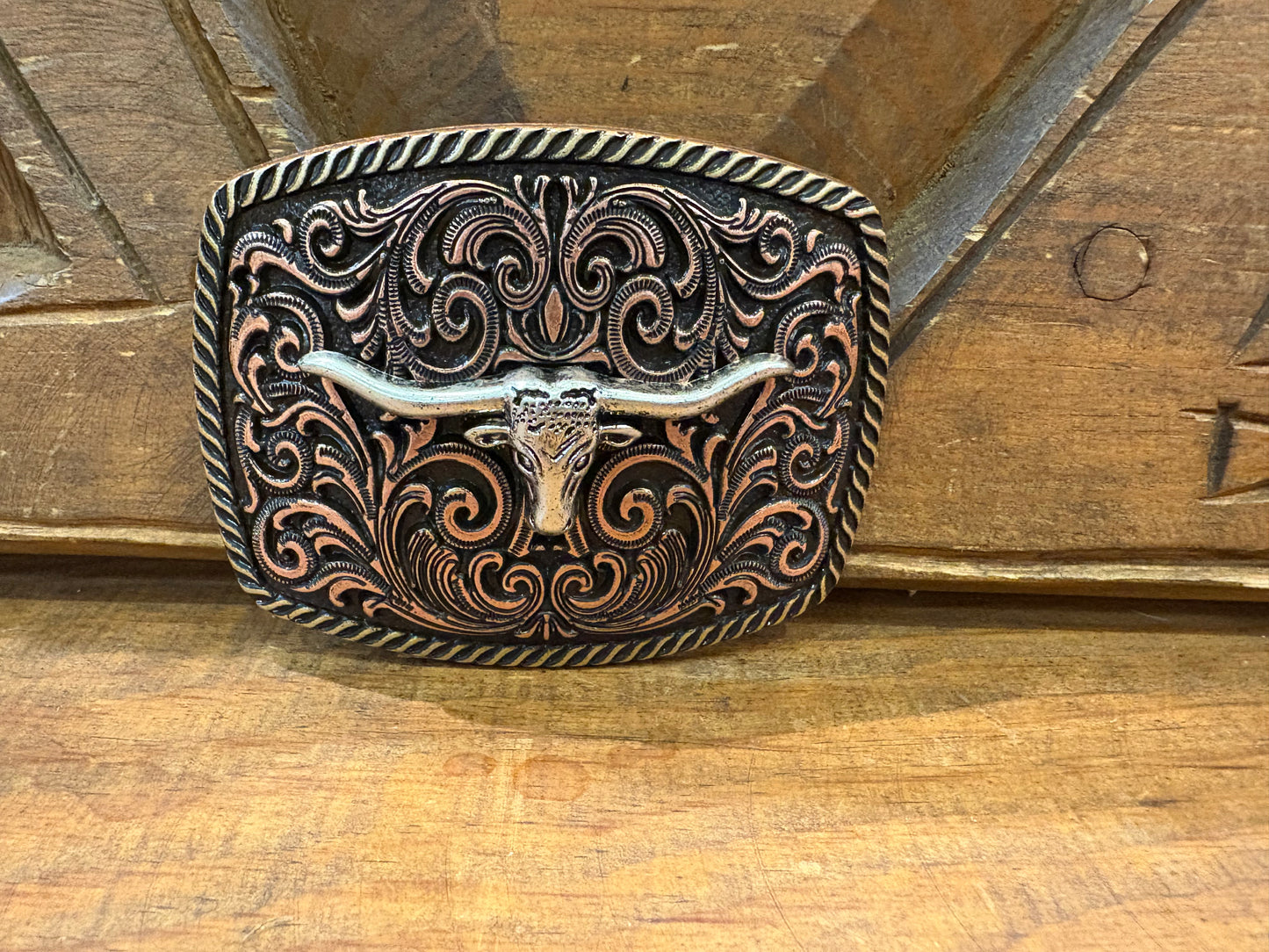 Bull Copper Belt Belt Buckle