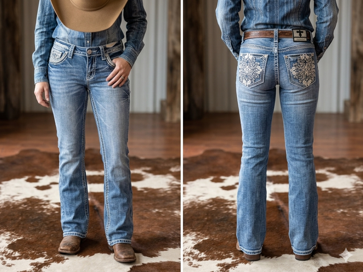 Women's Boots Cut Jeans