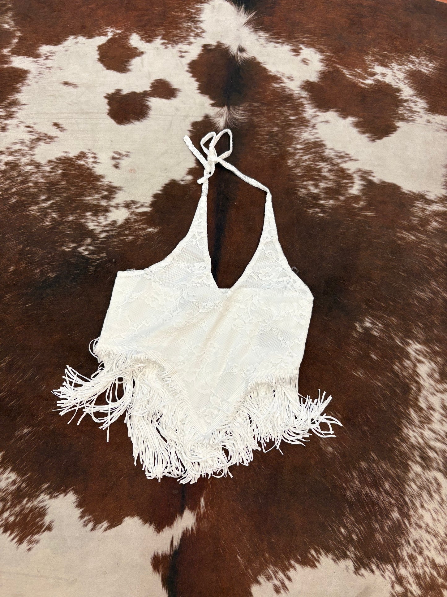 Lace Fringe Top